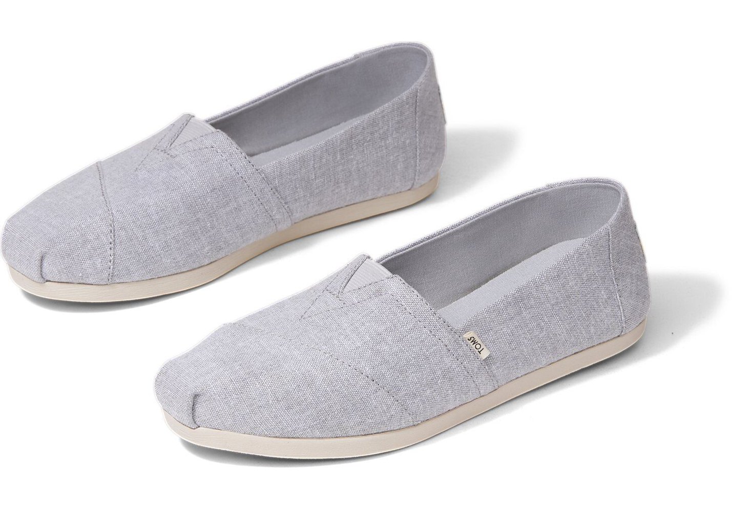 Toms Espadryle Damskie Szare - Alpargata Slub Chambray - 37FNXBTOQ